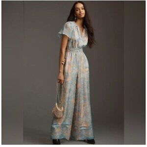 Anthropologie Somerset Jumpsuit Organza, Size Small